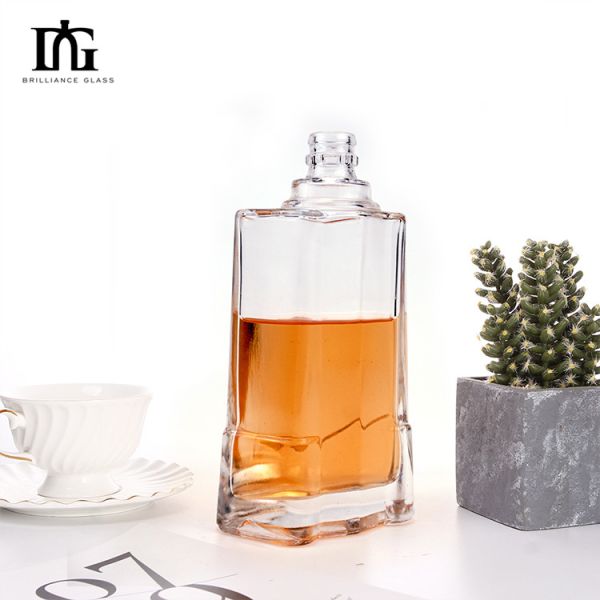 High White Screen Pringting Glass Bottle for Vodka Liquor Wine 375ml 500ml 700ml 1000ml