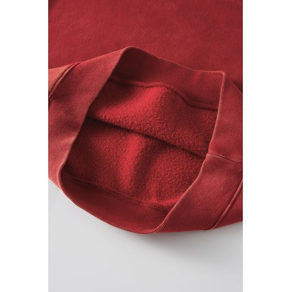 Oversized Crewneck Sweatshirt Womens Unisex Plain Embroidery Printing Acid Wash Blank 100% Cotton