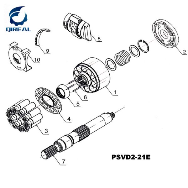 Top Quality Psvd2-21e Hydraulic Piston Pump Spares Parts