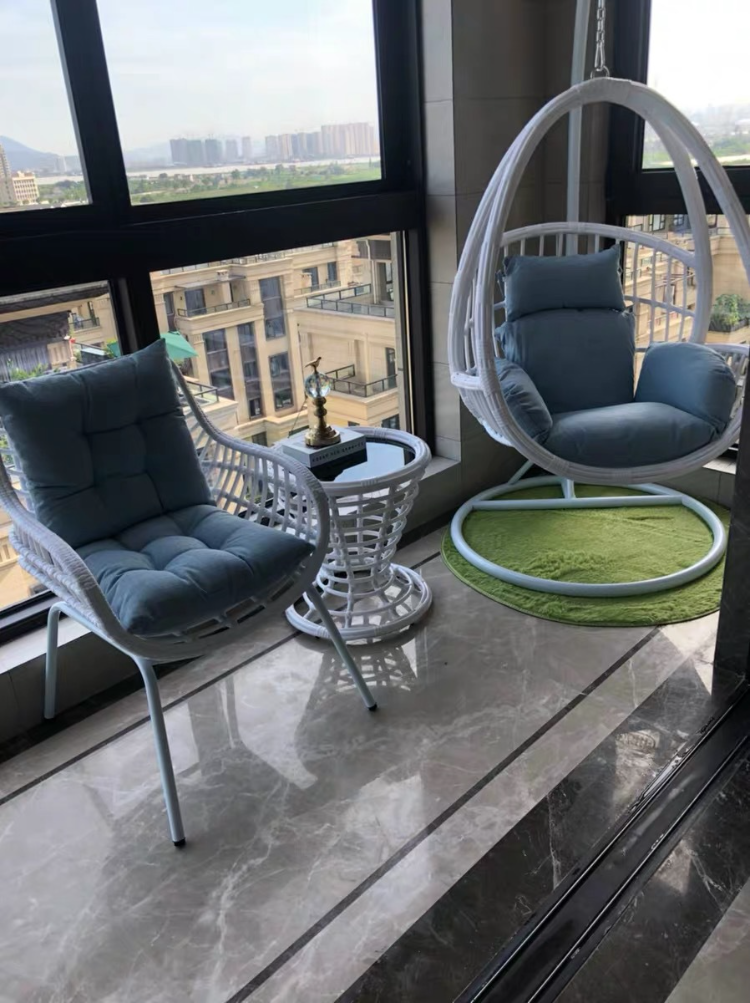 Наружный балкон качающийся имитация ратан двойной гамак птичье гнездо кресло 0,5 м DY-NC1