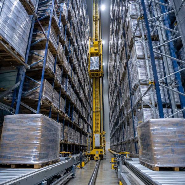 Laser Barcode Positioned Storage Racking System 16 M/Min Cold Storage Racking Solutions