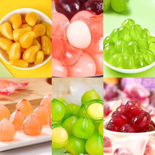 Premium Multi Fruit Filled Gummy Balls Bulk Snacks Soft Candies