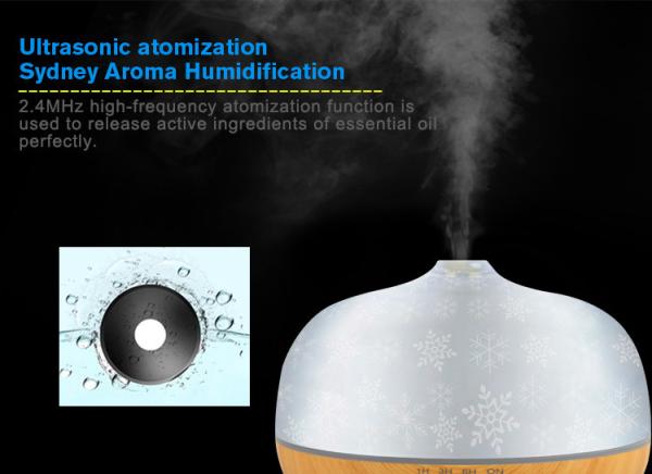 300ml 7 Color Changing 3D Glass Ultrasonic Diffuser