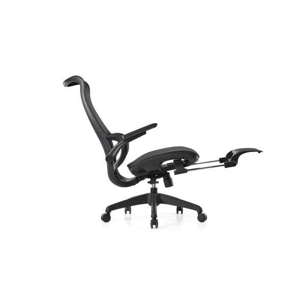 Ergonomic Office Executive Chair Lifting Equipped with Lumbar Support Adjustable Seat Height and Smooth Rolling Wheels for Office With Footrest Lunch Break
