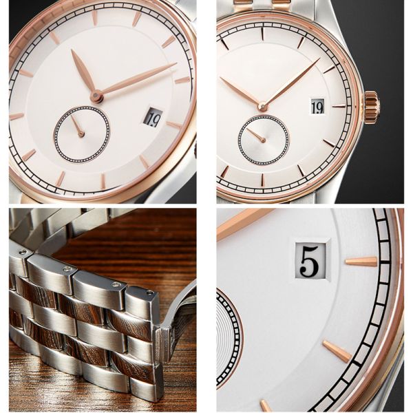 Professionals Mutual Stainless Steel Quartz Wrist Watch For Business