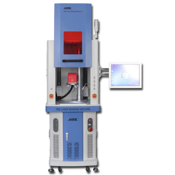 Fully Enclosed 30W Fiber Laser Marking Machine With Focus Finder Motorized Z Axis
