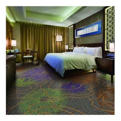 Le tapis de laine avec l'estimation B1 du feu pour Axminster tissé par hôtel fait sur commande tapissent 4m