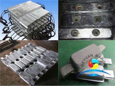 Welding Type Zinc Anode for Hull(double iron foot) outfitting equipment zinc anode