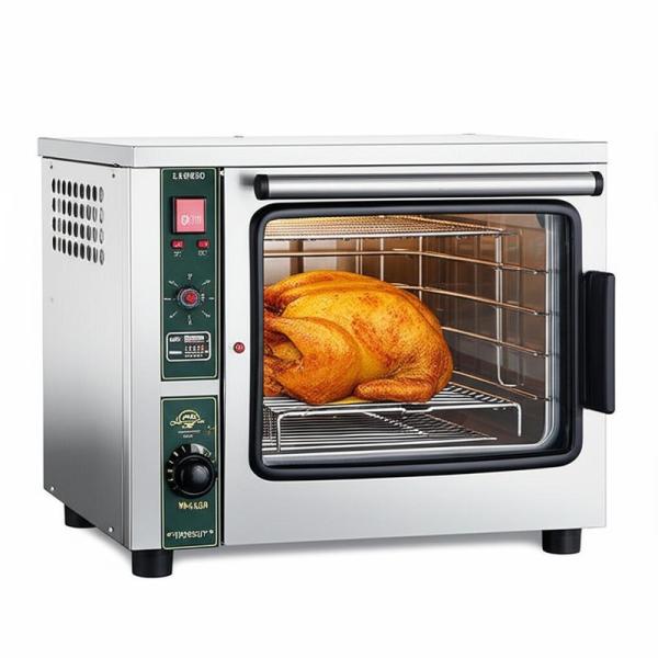 Machine à griller du poulet à vent chaud avec porte vitrée 17KW