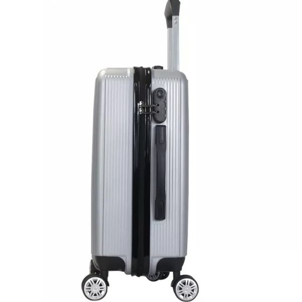 PP Aluminum Trolley Travel Luggage Sets Suitcase On Wheels 20 Inch Waterproof Hard Case