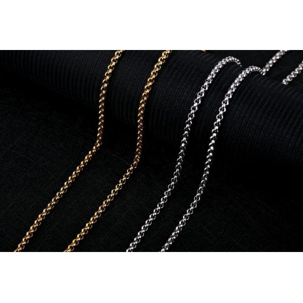 Stainless Steel Pearl Chain Necklace 2.0mm Wide 16/18/20/22/24/2630 Picture