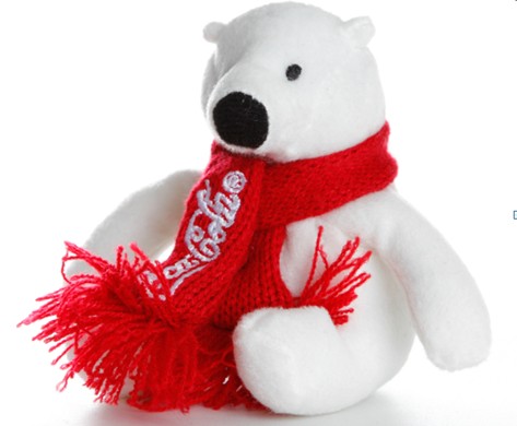 Coca Cola Polar Bear Stuffed Animal Christmas Plush Toys 16cm Size
