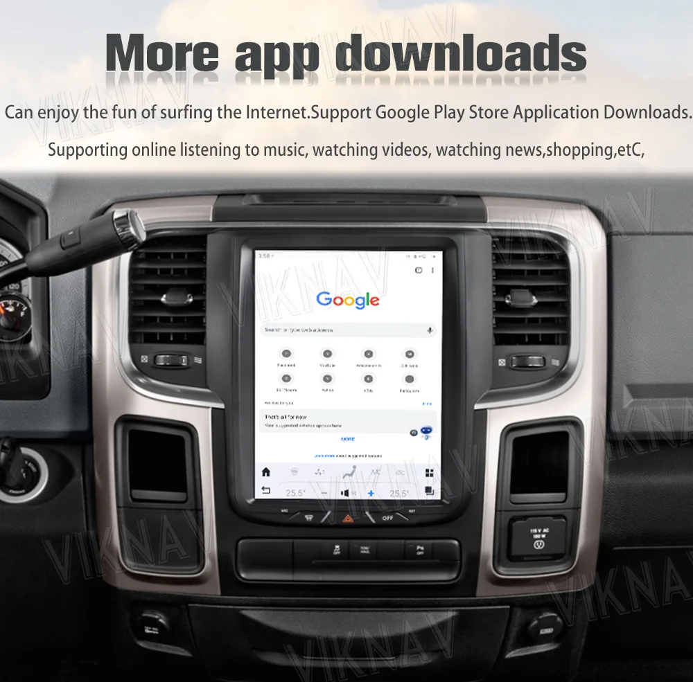 10.5 дюймовый сенсорный экран 8 ядра Android автомобильное радио для Dodge Ram 1500 2013-2018 Главный блок