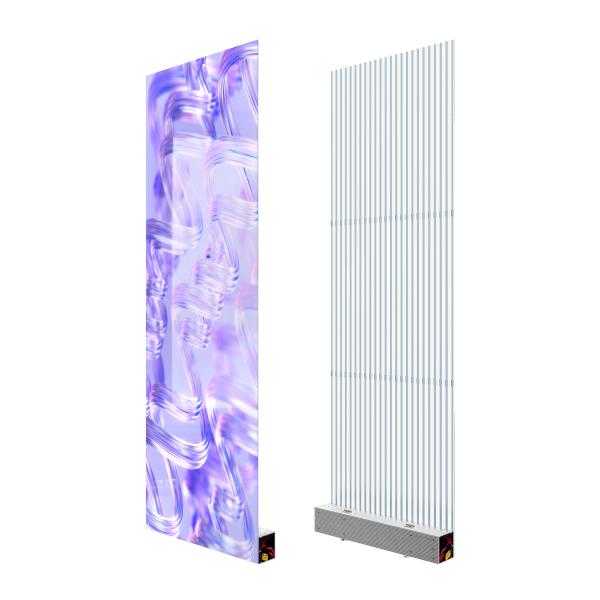 Transmittance Up To 83% For Full Screen Invisible LED Film Display Screen On Glass Walls