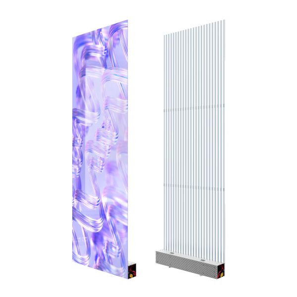 Transmittance Up To 83% For Full Screen Invisible LED Film Display Screen On Glass Walls