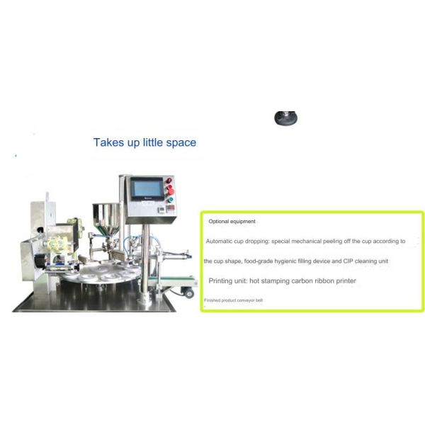 Hot Stamping Ribbon Printing Bubble Tea Cup Sealing Machine with 20pcs/min Max Speed