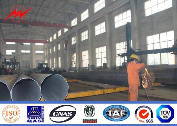 80FT 90FT 100FT Galvanized Mono Pole Tower Steel Monopole Transmission Tower