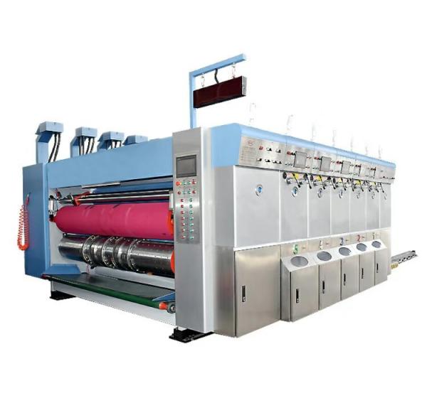 Flexo Printing Slotting Machine , Corrugated Box Die Cutting Machine Stable