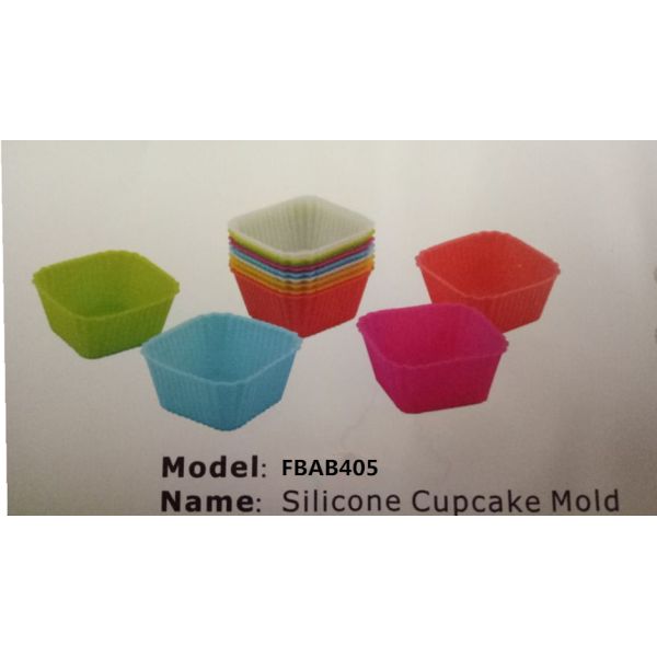 FBAB403 for wholesales BPA free flower heart star shapes silicone cupcake mold