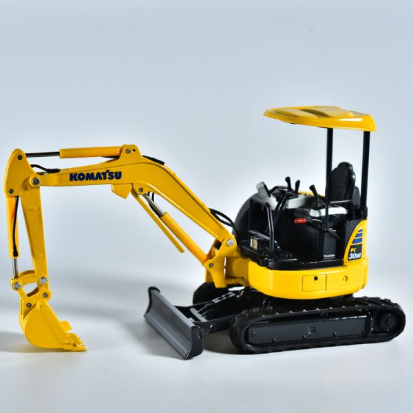 Komatsu PC30MR Mini Excavator 1/32 Scale Die-Cast Metal Model Collectible Toy