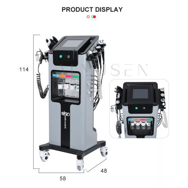 Машина Dermabrasion Aqua пузыря, машина красоты кислорода гидры H2O2 лицевая