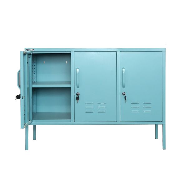 Colorful Bedroom Small Metal Storage Cabinet with 4 Feet