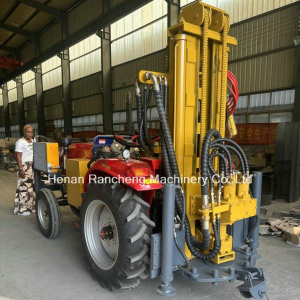 200m Hydraulic Water Well Drilling Machine With 40HP Tractor Horse Power