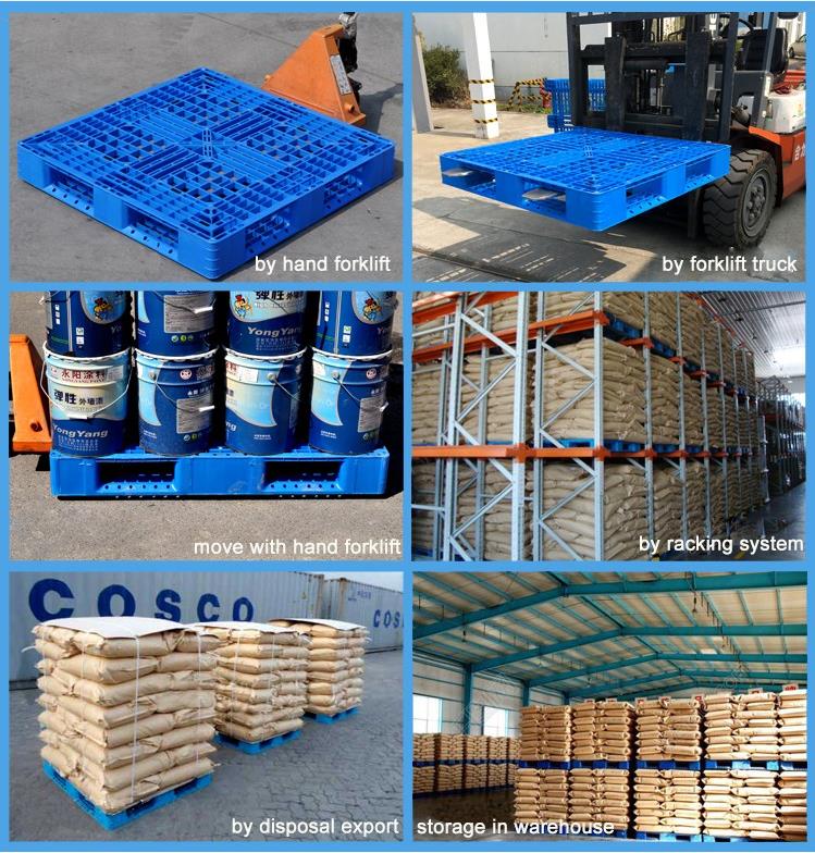 Паллеты HDPE европейские стандартные 3 паллета бегунов реверзибельных пластиковых