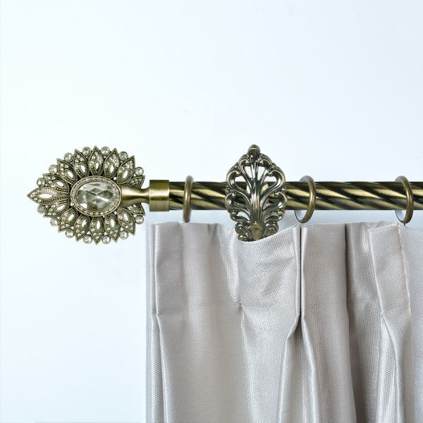 28MM Anti Brass Double Curtain Rod Brackets Curtain Rod Accessories Aluminum Alloy Material