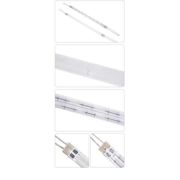 Twin Tube Halogen Infrared Heating Lamp 200-4000W 55-575V