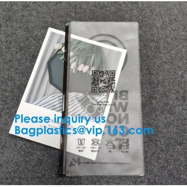 Sinicline Nice Pvc Eva Slider Zipper String Biodegradable T-Shirt Packaging Plastic Bag With Logos Custom Logo Printed