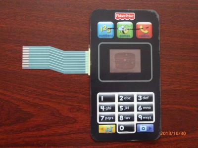 Forma do telefone celular, teclado numérico customizável do interruptor de membrana do ANIMAL DE ESTIMAÇÃO com filme da tampa