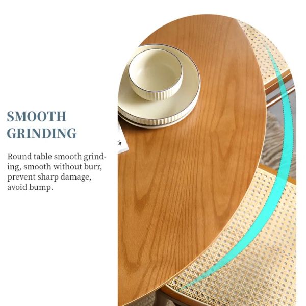 Wicker Rattan Dining Table And Chairs Sets Modern Solid Wood