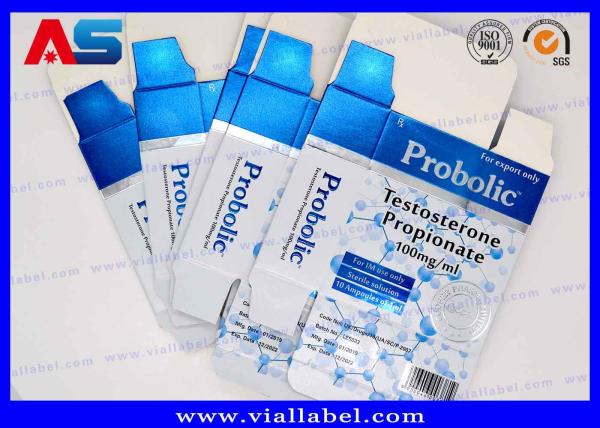 La ampolla del propionato 1ml de la testosterona encajona la impresión de diseño farmacéutico