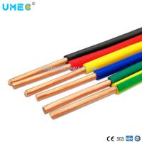 El cable eléctrico LV es un solo cable sólido / multicorral con conductor de cobre flexible y PVC aislado
