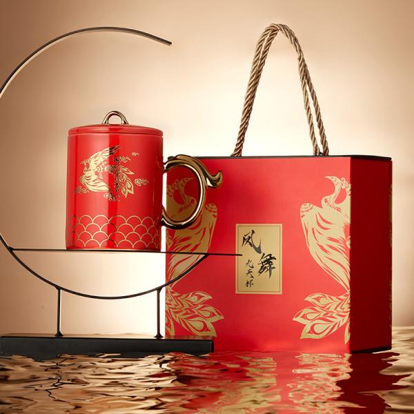 Ready To Ship In Stock Handpainted Ceramic Coffee Mug In Gift Box Style For Birthday Gift Home Decoration