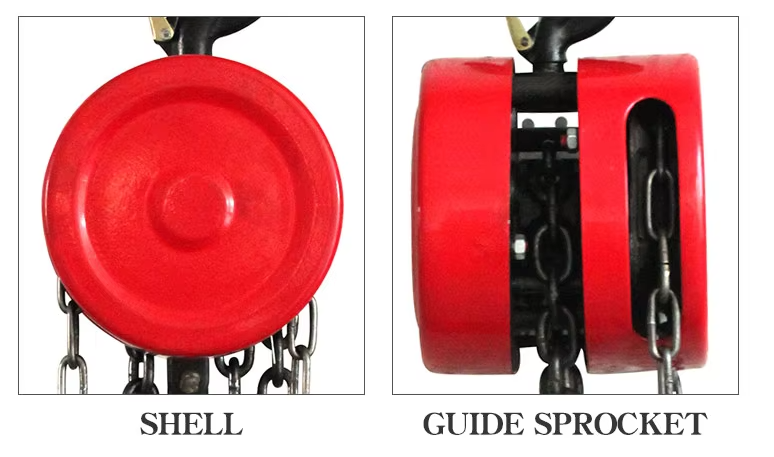 Manual Pully Block 1t 2 Ton 3t 5t 10t 3m 6m G80 Chain Hoist Hsz Type Hand Chain Block
