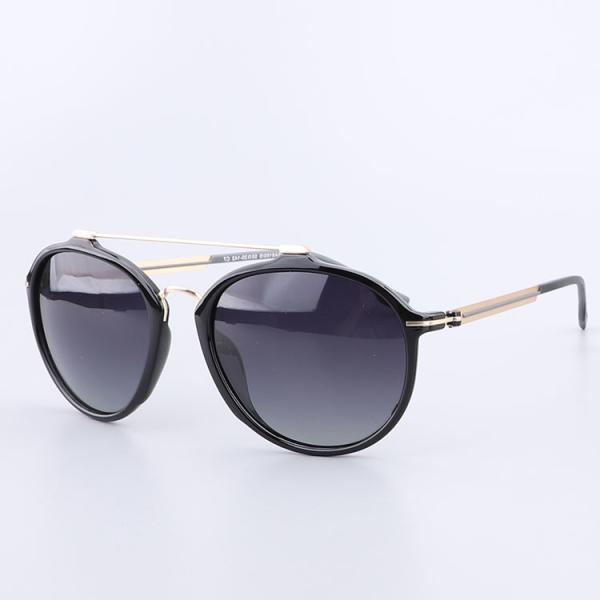 Sun Rays Blocking Double Bridges Metal Polarized Sunglasses