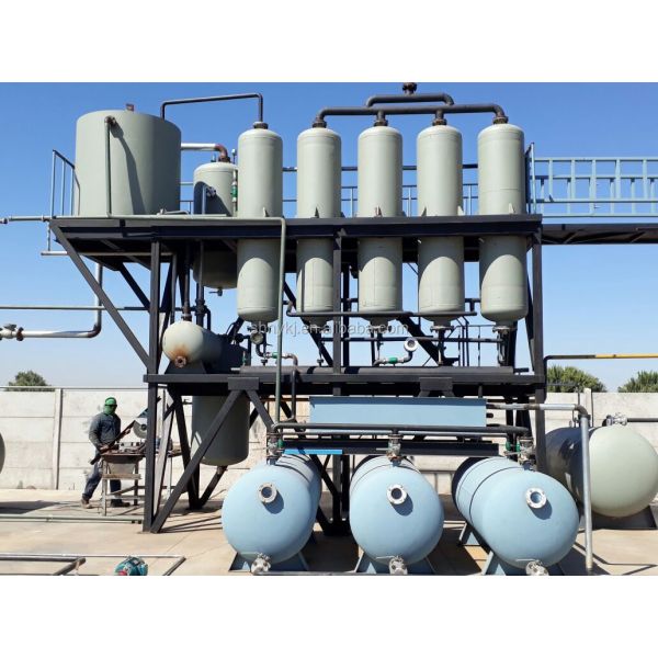 100000 кг отработанного моторного масла для переработки в бензин Дизельное оборудование для дистилляции базового масла