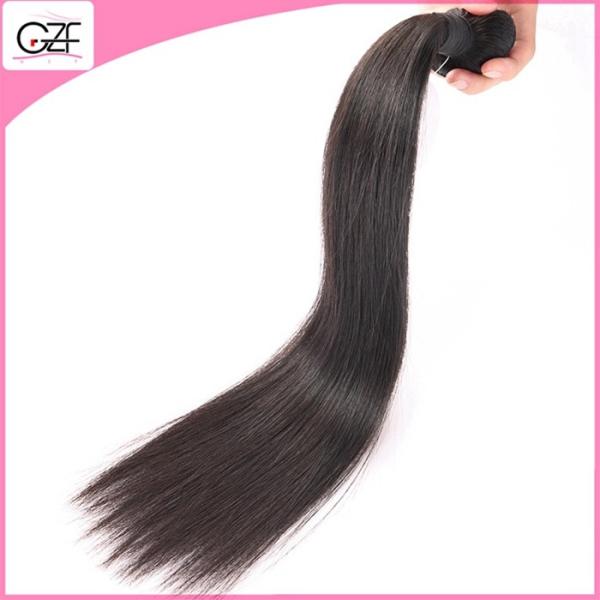 Natural Can be Dyed and Permed Straight Human Hair 6A Grade Virgin Malaysian Weave