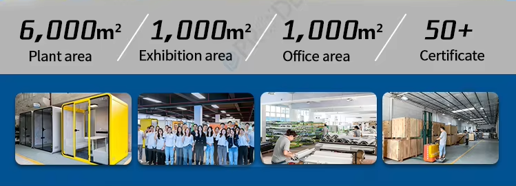 Multi-Purpose 4-Person Soundproof Booth With Customizable Color Options