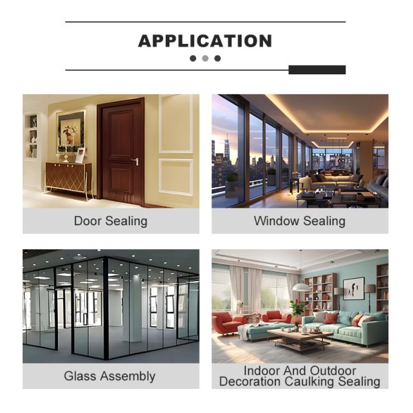 MH563 Silicona Sealant OEM Window Door Caulking Acid Alkali Resistant Alucobond Panel Silicone Sealant