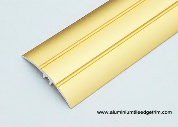 2.7m Aluminium Floor Threshold Strips / Transition Trim With Sandblasting Gold
