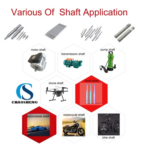 Brass Shaft CNC Turning Parts Stainless Steel Axle Rapid Prototype Machining for Automotive