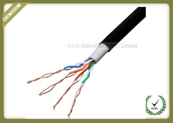 305 Meters Network Fiber Cable , Unshielded Twisted Pair Cable 0.5mm Diameter