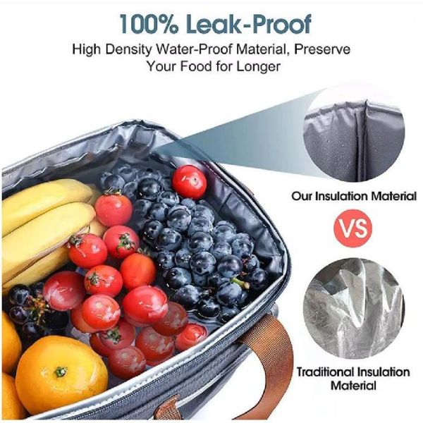 сумка обеда портативной складной 600d Оксфорда ткани 15l более крутая с плечевым ремнем