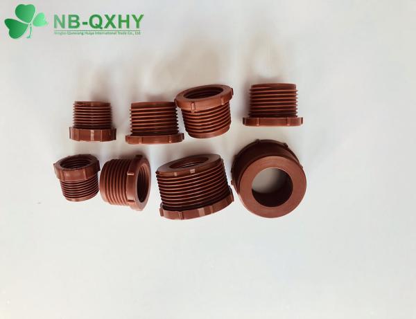 Flexible Pn16 Pph Pipe Fittings Threaded Coupling Adaptor for Hot and Cold Water Pipes