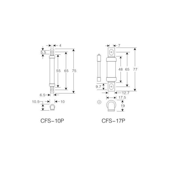 High Voltage HRC Fuse Bolt Connected AC/DC 5-800A CE Standard 690VAC 500VDC Fast Speed
