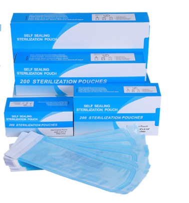 Pressure sensitive adhesive Disposable Dialysis paper sterilization pouches