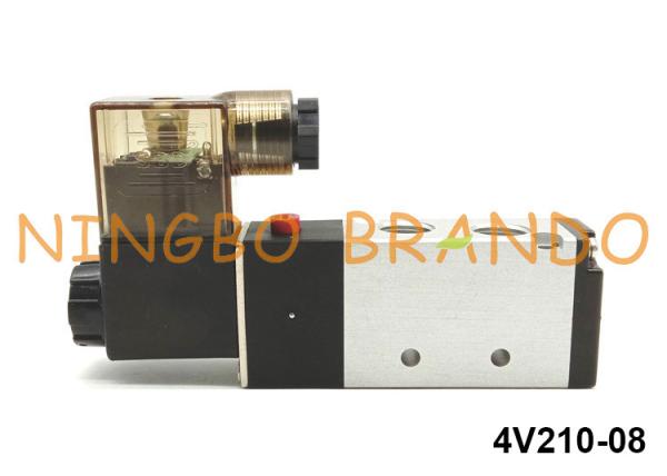 1/4 NPT 4V210-08 Pneumatic Solenoid Valve Airtac Type 5/2 Way 220V